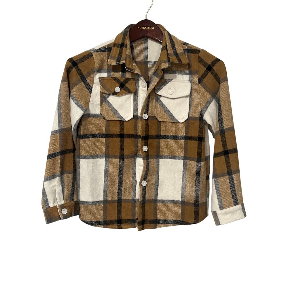 Sangtree, Boys Flannel, Tan, Size 9-10 years, NB87